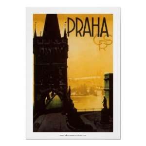  Vintage Praha Poster