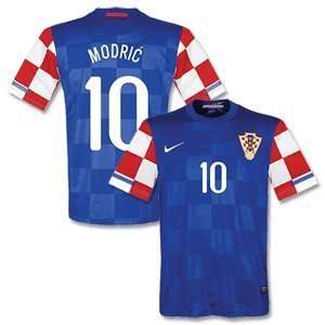  Croatia Away Stadium Jersey + Modric 10 (Fan Style)
