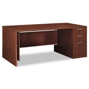  HON Attune Right Pedestal Desk, Frosted Modesty Panel, 72w 