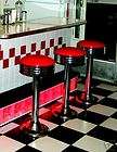 Floor Mount Stools for Ice Cream Parlor, Drug Store, Bar, with Swivel 
