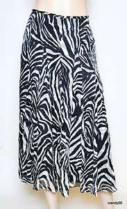 Nwt $139 Jones New York MEURICE Silk Long Lined Full Skirt ~White 