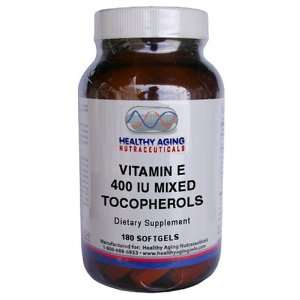   Aging Nutraceuticals Vitamin E 400 Iu Mixed Tocopherols 180 Softgels