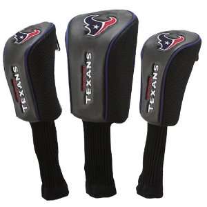  NFL McArthur Houston Texans 3 Pack Golf Club Headcovers 