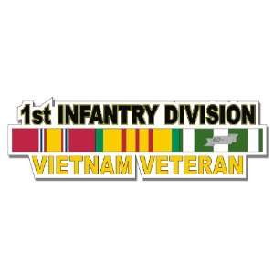  US Army 1st Infantry Division Vietnam Veteran Window Strip 