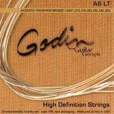   godin acoustic phosphor bronze medium high definition strings created
