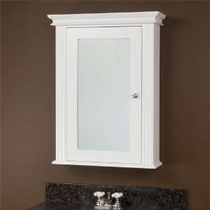 Milforde Collection Medicine Cabinet with Mirror   White