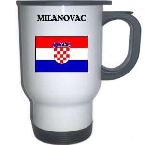  Croatia/Hrvatska   MILANOVAC White Stainless Steel Mug 