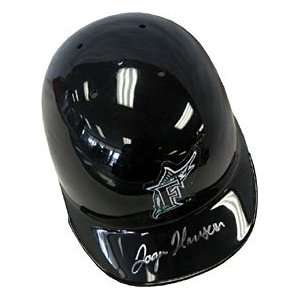  Logan Morrison Autographed / Signed Florida Marlins Mini 