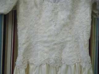 Vintage 70s Ladies Union ILGWU Wedding Dress Size 10  