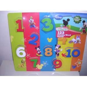  Mickey Mouse Clubhouse 123 Chunky Wood Puzzle Everything 