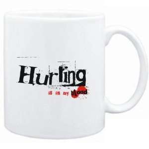  Mug White  Hurling IS IN MY BLOOD  Sports Sports 