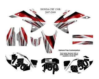 Honda CRF 150R 2007 09 MX Graphics Decals Kit #1400R  