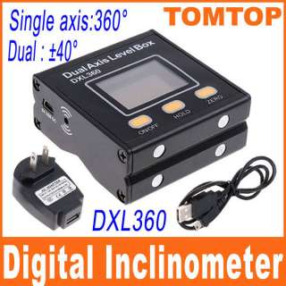High Accuracy Digital Protractor Inclinometer Incline Dual Axis Level 