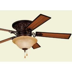Meyerson Collection 54 Oiled Rubbed Bronze Ceiling Fan with Teak w 