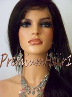 Full Lace Human Indian Hair Remi Remy Wig Natural Straight 12 24 All 