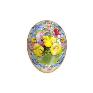  4 1/2 Papier Mache Chicks with Eggs Easter Container 