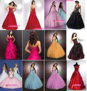Fast Shipping Cheap Stock Strapless Halter Prom Dresses Evening Gown 