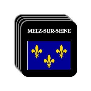  Ile de France   MELZ SUR SEINE Set of 4 Mini Mousepad 