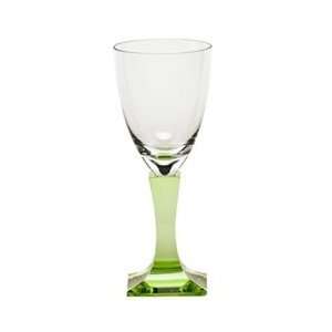 Moser Crystal Lancelot Clear Ocean Green White Wine  