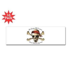   Sticker (10 Pack) Pirate Beatings Will Continue Until Morale Improves