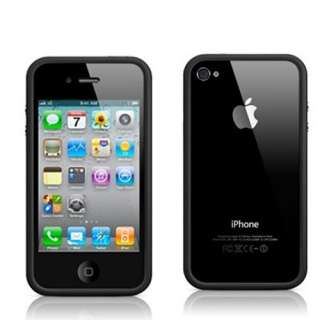 7X Bumper Frame TPU Case With Metal Button for iPhone 4  