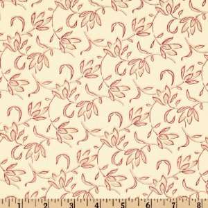  45 Wide Paisley Leaf Vines Cream Fabric By The Yard 