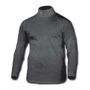 QB 1 SHRT MOCK TURTLENECK BLK M 