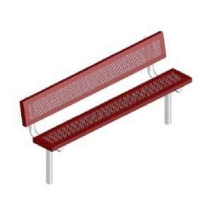 Webcoat Infinity Innovated Style 6Ft. Bench with Back, Small Hole 11 