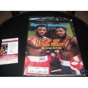 Joe And Marvis Frazier Jsa Signed Sports Illustrated   Autographed 