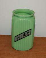 Rich Jadite Flour Canister with Lid  