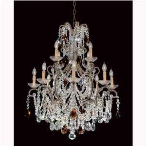  Savoy House Crystal Marrone Twelve Light Chandelier