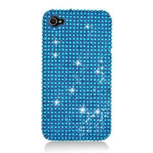  iPhone 4S Diamond Cover Case Blue KL Screen Protector 4S/4 