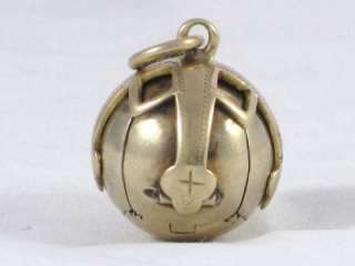 Vintage 9ct Gold Masonic Ball Necklace Pendant or Fob  