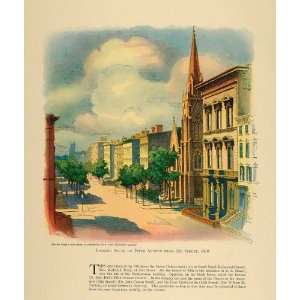  1924 Print Marble Collegiate Church Fifth Ave. NYC 1870 