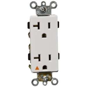 Decorator Isolated Ground Duplex Receptacle White 20A 125V 