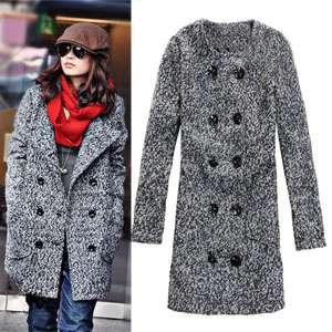   Breasted Winter Thicken Warm Long Coat Overcoat Jacket Hpy  