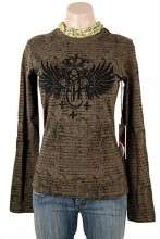 Rock and Roll Cowgirl Long Sleeve Shirt in Olive  