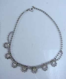 Vtg Lot Rhinestone Costume Jewelry Brooches Pins Bracelets Earrings 