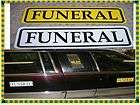   FUNERAL HOME SIGN CEMETERY PROCESSION HEARSE COACH CAR EMBALMING FLAG