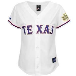  Texas Rangers Replica Blank Womens Home 2011 World Series 