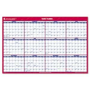 AT A GLANCE Recycled Vertical/Horizontal Erasable Wall Planner, 24 x 
