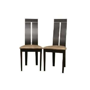  Magness Dark Brown Modern Dining Chair (Set of 2)