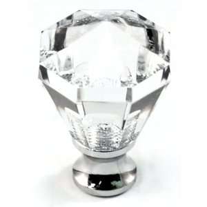 Cal Crystal M13/27 Clear Crystal 1 1/16Â Elongated Octagon Crystal 