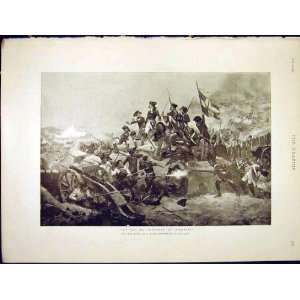  Duc De Chartres Jemmapes Dru Army Troops War Print 1898 
