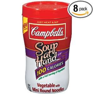 Campbell Soup At Hand, Vegetable with Mini Round Noodles, 10.75 Ounce 