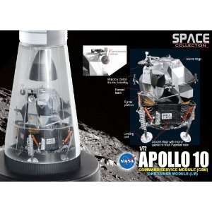   72 Apollo 10 Command/Service Module and Lunar Module Toys & Games