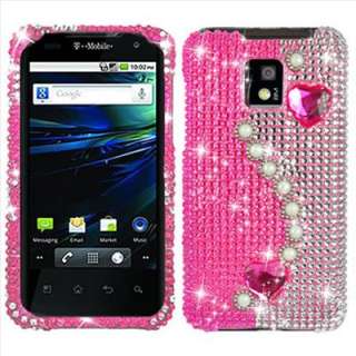 Pink Bling Diamond Hard Case Cover for LG T Mobile G2X  