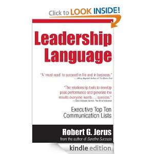 Leadership Language Robert Jerus  Kindle Store