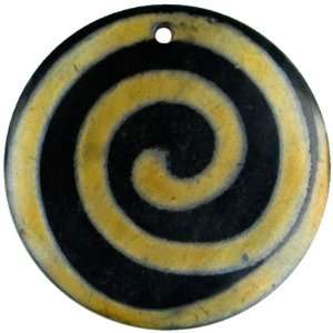  1pc Round Resin Spiral Pendant Arts, Crafts & Sewing