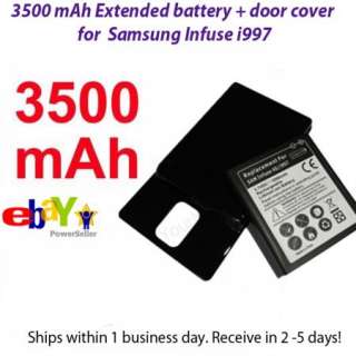 Samsung Infuse 4G 3500mAh Extended Battery + Door Bundl  